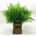 thumbnail image 3 of ZOELNIC Artificial Fern Grass Shrubs, Plastic Plants Fern Leaves Greenery Wedding Home Garden Veranda Kitchen Office Arrangements Christmas Decoration, 3 of 9