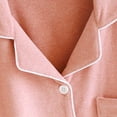 thumbnail image 6 of Pajamas Sets for Women 2Pc Long Sleeve Soft Long Sleeve Pajamas for Women Button Down Loungewear Set with Pockets, 6 of 8
