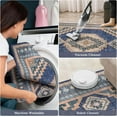 thumbnail image 5 of Washable Rugs 5x7, Vintage Navy Blue Rug with Medallion, Soft Oriental Rug for Living Room, Large Stain Resistant Rug, Western Floor Carpet for Bedroom, Office, Dining, 5 of 5
