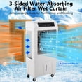 thumbnail image 5 of Evaporative Air Cooler, 3000CFM Swamp Cooler with Remote Control and 12H Timer, 4 Ice Packs, 3 Modes & Wind Speeds for Versatile Outdoor and Indoor Use, 10.3 Gallon, 5 of 7