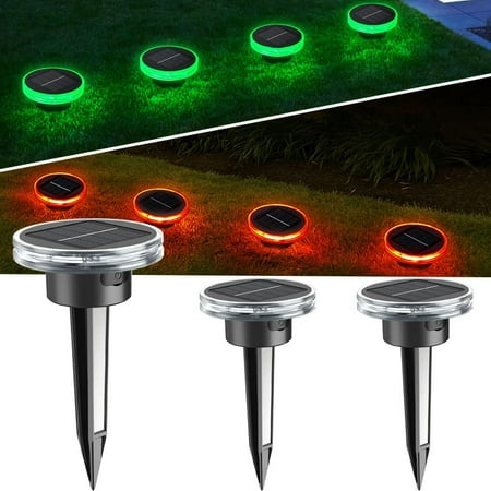 

Solar Garden Lights -4Pack， Garden Plant POTS Lawn Soil Moisture Monitoring Automatic Switch IP65 Waterproof Sealing Structure Garden Landscape Decorative Buried Path Light