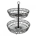thumbnail image 3 of Two Layers Fruit Basket,Iron Two Layers Desktop Iron Fruit Basket Fruit Holder Breakthrough Technology, 3 of 8