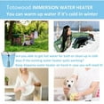 thumbnail image 5 of Totowood -Immersion Water Heater for Bathtub, 5 Gallon Bucket Water Heater. Stainless Steel Sumbersible Water Heater Heat Water Fast in Bathtub, Bucket.Pool Heater for Inflatable Pool., 5 of 7