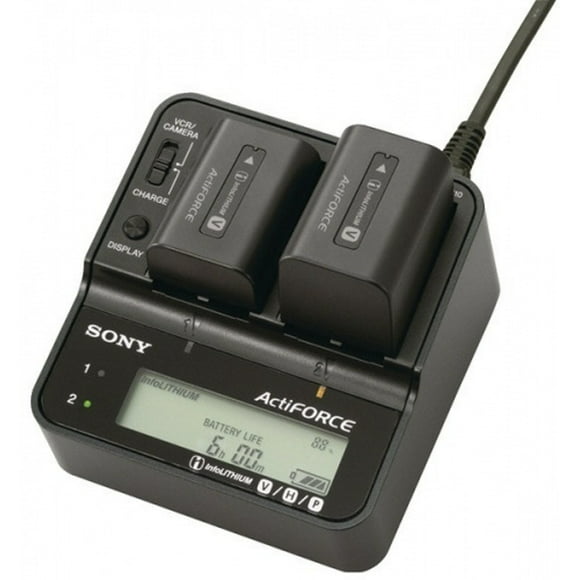 Sony AC-VQV10 - Battery charger / power adapter - 2.2 A - for Sony DEV-30; Handycam FDR-AX30, AX60, HDR-CX370, CX480, CX590, CX670, PJ210, PJ630, PJ670