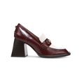 thumbnail image 2 of Sam Edelman Womens Quincy Faux Leather Square Toe Loafer Heels, 2 of 5