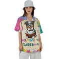 thumbnail image 4 of Welcome to Australian Shepherd Classroom Teacher Dog Mom Hawaiian Shirt Breathable Summer Unisex Merch Aussie Dog Lover Gifts - 02015, 4 of 6