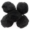 thumbnail image 2 of Essentials By Leisure Arts Pom Poms, Black -2.5", 5 Pieces Per Pack, 2 of 3