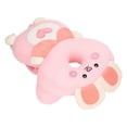 thumbnail image 4 of Almohadilla protectora para la cabeza de bebé con forma de animal de dibujos animados, fibra artificial, cojín para mochila, conejito rosa, 4 of 14