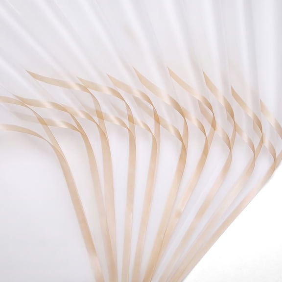 REGALWOVEN Gold Bordered Wrapping Paper Sheets, Waterproof Flower Wrapping Paper, Luxury Matte Bouquet Gift Wrap Apricot White 22" x 22"