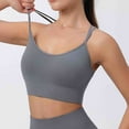thumbnail image 4 of FAHXNVB Sports Bra for Women, Seamless Criss-Cross Back Padded Strappy Sports Bras Medium Support Fitness Workout Padded Yoga Top, 4 of 4