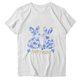 thumbnail image 1 of Camisetas de Manga Larga de las Mujeres Estampado de Pascua Cuello Redondo Suelto Casual Blusa Primavera Verano Top, 1 of 5