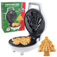 thumbnail image 1 of Christmas Tree Mini Waffle Maker - Make this Holiday Special for Kids with Cute 4 Inch Waffler Iron, Electric Non Stick Breakfast Appliance for Xmas Season, Fun Gift or Cute Dessert, Treat for Parties, 1 of 4