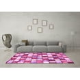 thumbnail image 3 of Ahgly Company Indoor Rectangle Abstract Pink Modern Area Rugs, 5' x 7', 3 of 4