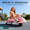 thumbnail image 6 of Gotrax WG1 12V Electric Wiggle Car for Kids, Ride On Toy for Boys & Girls Ages 3+, 132 lbs,Pink, 6 of 7