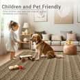 thumbnail image 4 of FairOnly 2'x6' Modern Washable Runner Rugs Brown Braided Print Runner Rugs for Hallway Entryway Non Slip Laundry Rug, 4 of 7