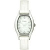 Timex Women's Diamond Accent White Leather Strap Dress Watch
