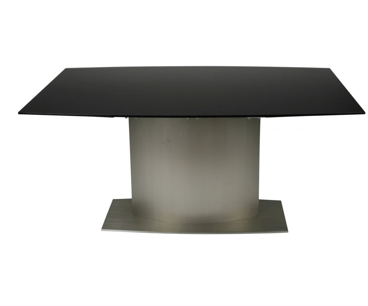 Unique Extendable Dining table, 1/2" tempered Black glass Top