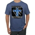 thumbnail image 1 of Wild Bobby, Didn't Come To Be Served Come to Serve, Inspirational/Christian, Men's Graphic Tees, Vintage Heather Blue, X-Large, 1 of 3