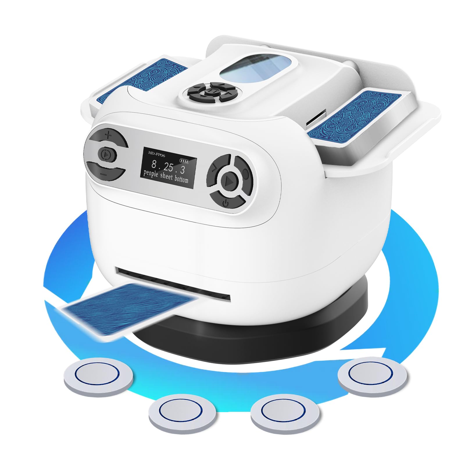 2025 Automatic Card Shuffler and Dealer Machine, 2-in-1 360°Rotating ...