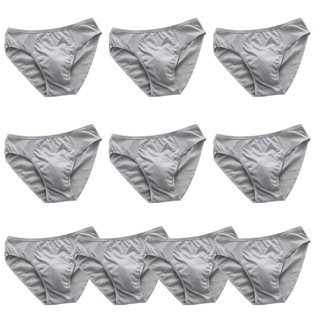 10 piezas de ropa interior de algodón desechable, desechable y portátil, ropa interior de algodón puro, portátil para hombres al salir