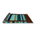 thumbnail image 2 of Ahgly Company Indoor Rectangle Abstract Light Blue Contemporary Area Rugs, 3' x 5', 2 of 4