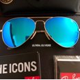 thumbnail image 3 of RB-Hip Hop-sunglasses FREE SHIPPING Aviator RB3025 Blue Lens Gold Frame, 3 of 5