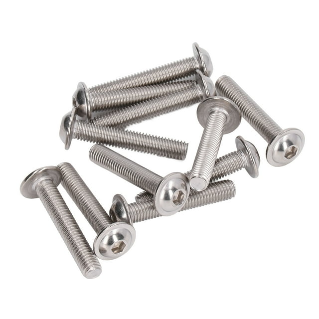 Buttons Heads Socket , Flanged Button Head Screws Wider Bearing Firm A2-70 Stainless Steel For Wet Environments