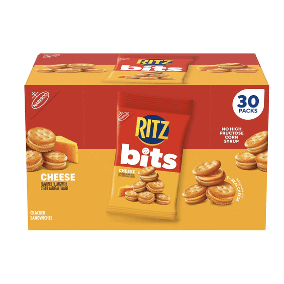 RITZ Bits Cheese Sandwich Crackers, 1.5 oz., 30 pk.