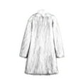 thumbnail image 3 of Herrnalise Mens Faux Fur Coat Winter New Style Long Sleeve Solid Color Turn Down Collar Warm Coat Long Trench Coat Motorcycle Jakcet, 3 of 3
