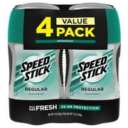 Speed Stick Mens Antiperspirant Deodorant, Regular, 3 oz, 4 Pack