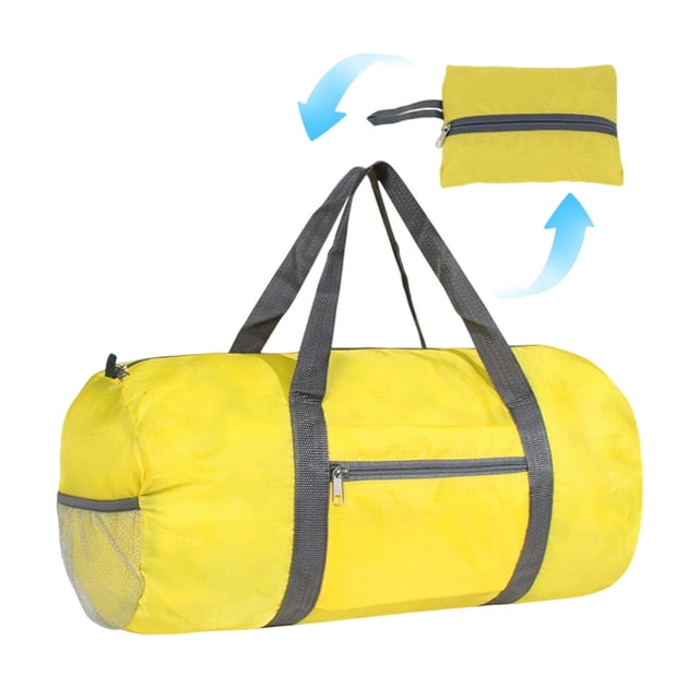 Duffle Bag For Women And Men Foldable Polyester Travel Gym Bag 19.69 In X 9.45 In With Inner Pocket