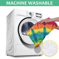 thumbnail image 6 of Rainbow Tie Dye Mandala Pattern Square Tablecloth,Waterproof Square Table Cover,Wipeable Spillproof Washable Table Cover for Home Kitchen Party Decor 52"x52"(132x132cm), 6 of 6