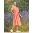 thumbnail image 5 of The Get Women's Short Sleeve Midi Dress with Puff Shoulders, 5 of 6