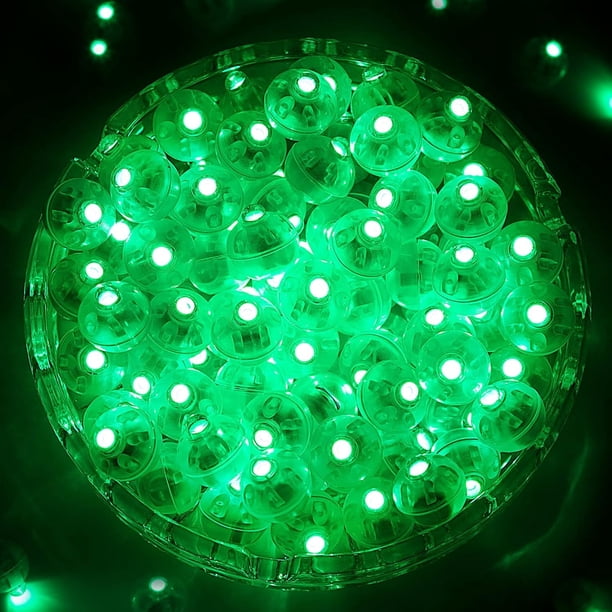 YZhouD100PCs Mini luces LED, globos LED que se iluminan para decoraciones de fiesta, luces de fiesta de neón para linternas de papel, huevos de Pascua, fiesta de cumpleaños, boda, Halloween,