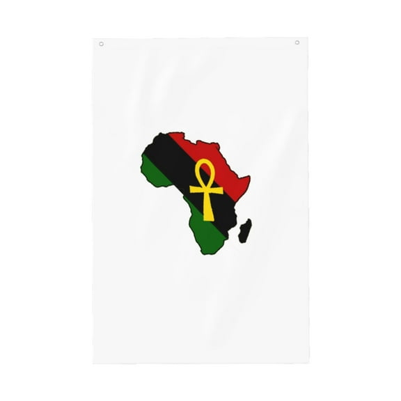Flag 2x3ft Ankh African Colored Africa Double Printed Flag Banner Tapestry Dorm Room Home College Decor