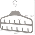 thumbnail image 6 of ROSOS Belt Hanger Holder Organizer 2 Pack, Non Slip Belt Rack with 360 Degree Swivel Hooks, Sturdy Belt Organizer for Closet Storage Ideal for Belts, Ties, Tank Tops, Scarves and Masks, Grey, 6 of 15