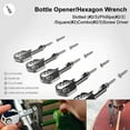 thumbnail image 3 of 24 In 1 Multi-tool Wrench Spanner Shape Stainless Steel Multitool Outdoor Pocket Tool (black), 3 of 5