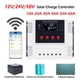 thumbnail image 1 of PWM 10A 20A 30A 40A 50A 60A Solar Charge Controller Support APP Control For 12V 24V 48V ,Simple and Convenient to Set, 1 of 6