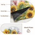 thumbnail image 5 of Sunflower Pig Area Rugs 4x6 ft Country Oil Painting Yellow Floral Pig Washable Rug Non Slip Indoor Carpet Absorbent Floor Mat for Living Room Bedroom Dining Room, 5 of 9