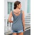 thumbnail image 4 of Zeagoo Women's Sleeveless Pleated Tank Top Square Neck Tunic Casual Summer Fashion Blouse Daily Wear, 4 of 7
