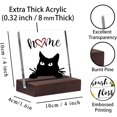 thumbnail image 2 of Clear Acrylic Table Sign With The Wooden Stand Cats Home Desk Sign Funny Cats Sign for Home Office Cafes table Sign Bars Sign Pet Cat Lovers Gift Birthday Gift Housewarming Gifts, 2 of 6