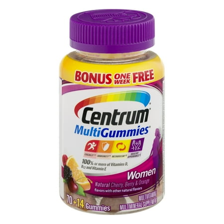 Centrum MultiGummies Women's Multivitamin Gummies, 84 Count
