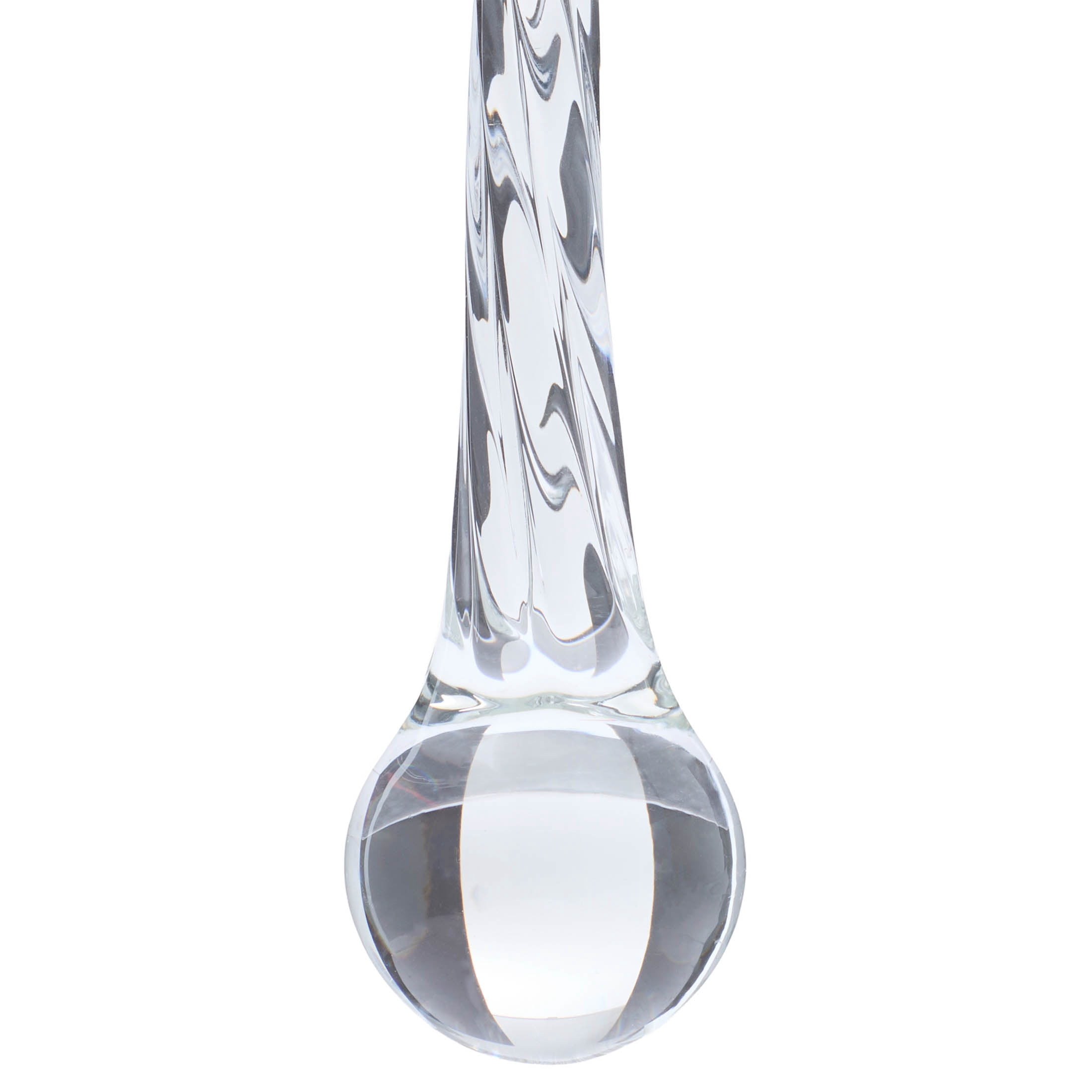 CLEAR GLASS DRIP ORN