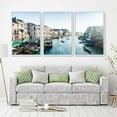 thumbnail image 2 of IDEA4WALL 3 Piece Framed Canvas Wall Art for Living Room, Bedroom Italy City Landscape Canvas Prints for Modern Home Decoration Ready to Hang, 2 of 4