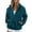 292#Cyan, variant on Women Sherpa Jacket Full Zip Fuzzy Teddy Coat with Pockets Fleece Lined Warm Winter Casual Outfits Complexion 2XL
