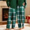 thumbnail image 2 of Mens Christmas Sweatpants Plaid Striped Print Pants Drawstring Elastic Waist Home Wear Comfort Casual Pjs Pants Baggy Stretchy Wide Leg Sweatpant, 2 of 7