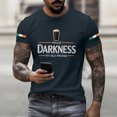 thumbnail image 2 of Youpwaven Men's Hello Darkness My Old Friend T-Shirts Short Sleeve St. Patrick's Day Top, 2 of 5