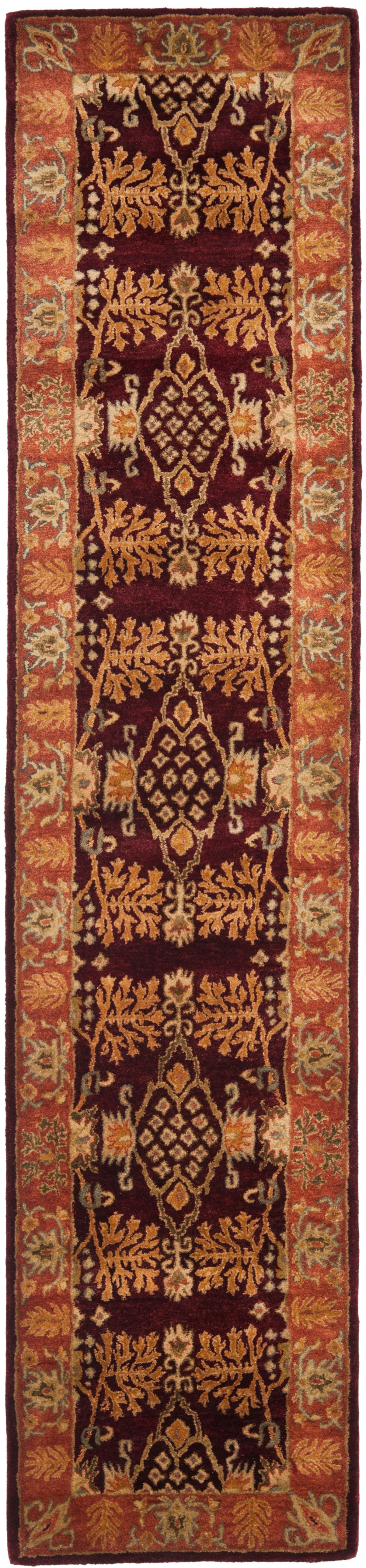 SAFAVIEH Bergama BRG190C Handmade Red / Rust Rug