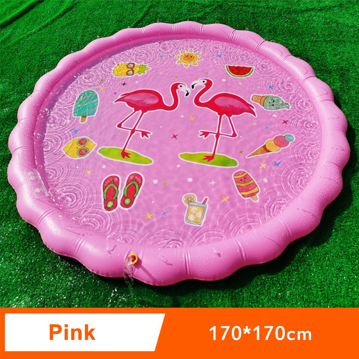 59"/67" Kids Inflatable Water Splash Play Mat Sprinkler Water Toy