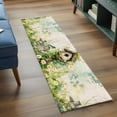 thumbnail image 3 of Spring Floral 2'x6' Runner Rugs for Hallway Kitchen Bedside Non Slip Washable, Birds Cabin Daisy Watercolor Botanical Entryway Rug Runners with Rubber Backing, Long Carpet Runner for Laundry Room, 3 of 8